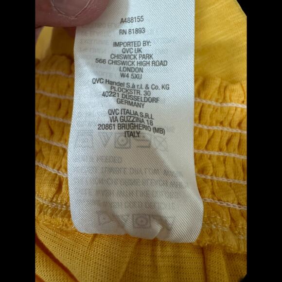 Candace Cameron Bure Apricot Pants Petite L Slub Knit NWT Orange Stretch - Picture 7 of 9